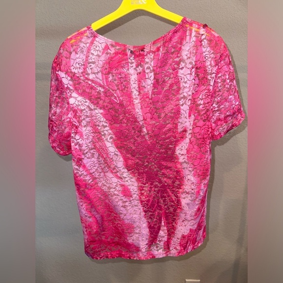 Collina Strada Sequin Cardio Lace Shrunken T-Shirt Multiple Sizes - Picture 4 of 8